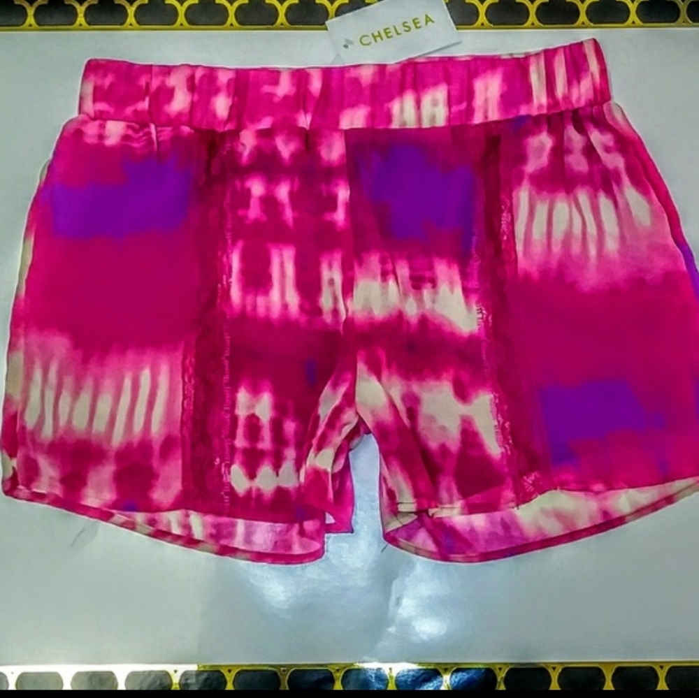 Chelsea Shorts Size S Addy Chiffon Lace Tie Dye - Picture 3 of 10